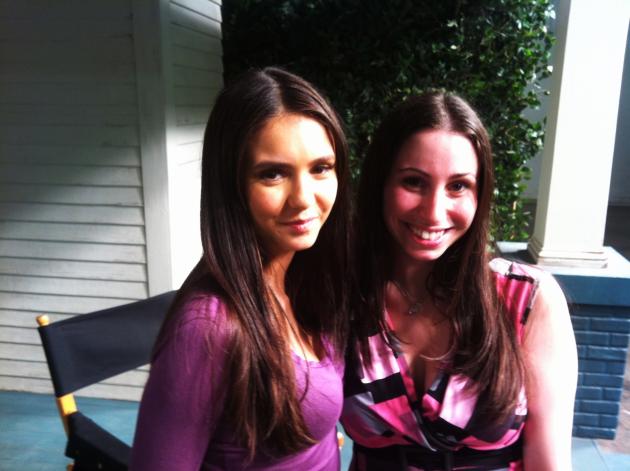 Nina Dobrev Set Pic