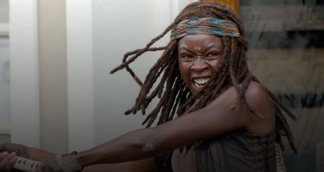Michonne in Action - The Walking Dead Season 6 Episode 3