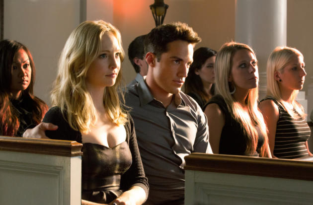 Caroline and Tyler in Mourning