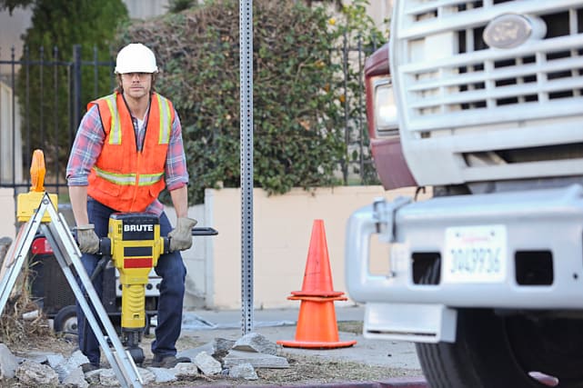 Deeks Undercover as a Construction Worker