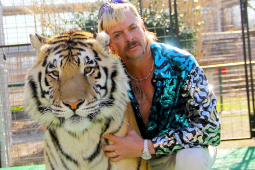 Joe Exotic and cat - Tiger King