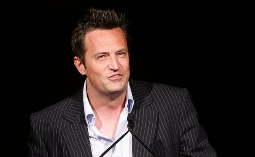  Actor Matthew Perry onstage at the AFI Associates luncheon honoring Hollywood's Arquette family with the 6th Annual "Platinum Circle Award" 