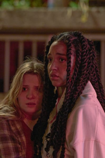 Aaliyah holding Esme - Accused Season 1 Episode 10