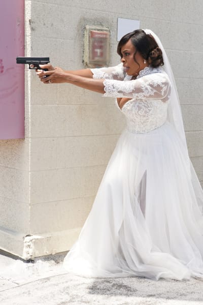 Simone Clark in a wedding dress - The Rookie: Feds Season 1 Episode 2