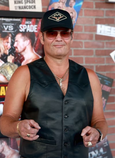 Chris Bauer Finger Pointing at Heels Premiere