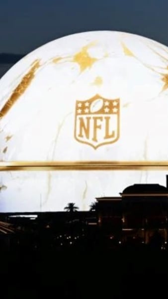 Esfera del logotipo de la NFL Arena