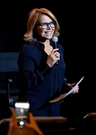Katie Couric speaks during a Special Screening Of National Geographic's Oscar-Nominated Documentary "The Cave" 