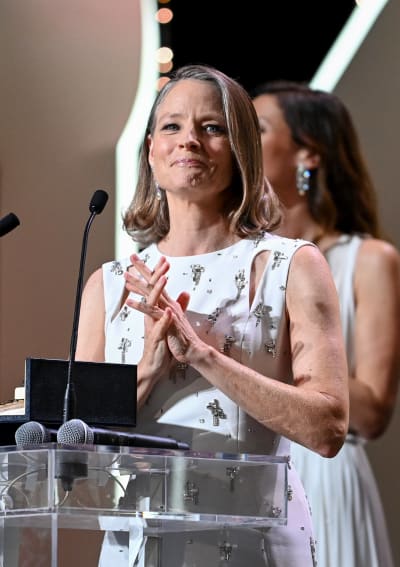 Jodie Foster during the opening ceremony of the 74th annual Cannes Film Festival on July 06, 2021