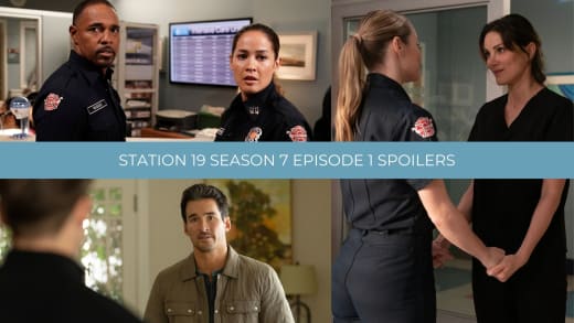 Station 19 Season 7 Episode 1 Spoiler Collage