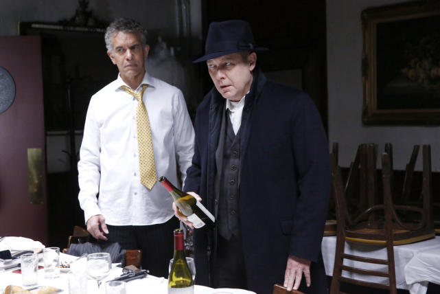 Red can't decide on the wine - The Blacklist Season 4 Episode 15