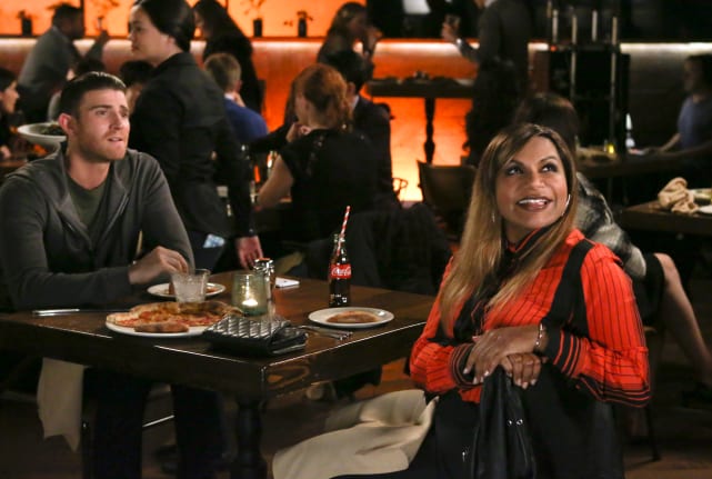 Mindy and ben at dinner the mindy project