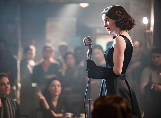 Midge on stage - The Marvelous Mrs. Maisel