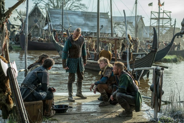 The sons of ragnar prepare for battle vikings season 4 episode 1