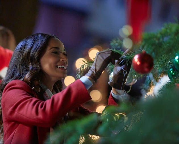 Erin Puts Her Touch on the Town Tree