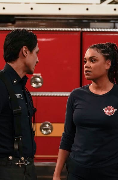 Tension Between Theo and Vic -tall - Station 19 Season 6 Episode 11