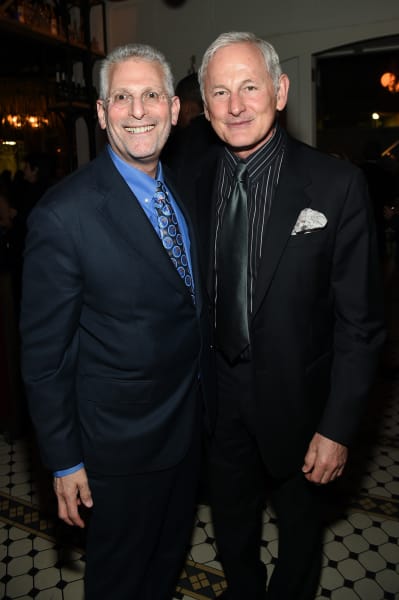 Mark Pedowitz, President of The CW Network and Victor Garber attend the CW Network's 2015 Upfront party