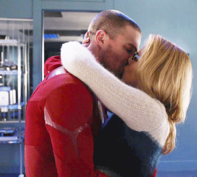 Oliver and Felicity on Arrow: Love Is Not Enough Of A Word