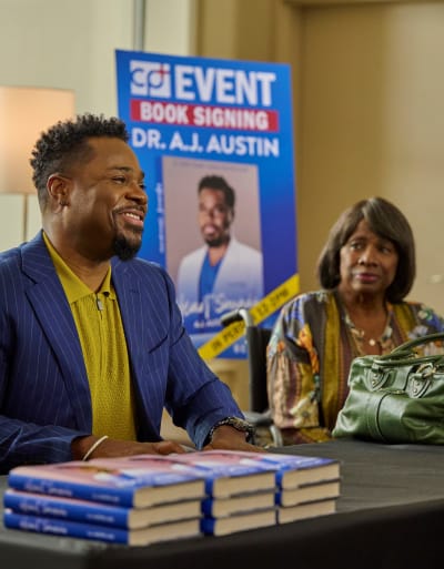 Book Signing -tall - The Resident Season 5 Episode 7