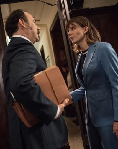 Kristen and boss - EVIL Season 1 Episode 2