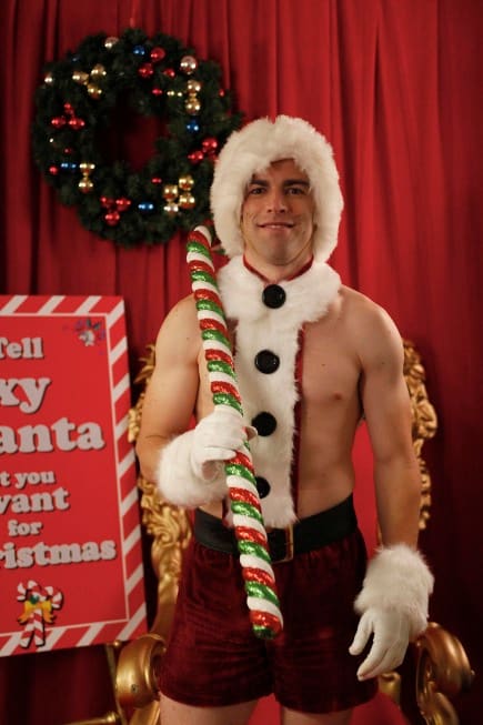 Schmidt as Santa