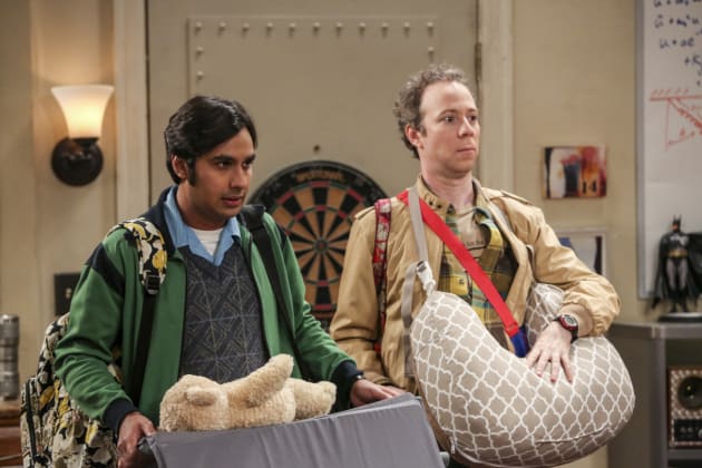 Raj and Stuart are Terrified - The Big Bang Theory Season 10 Episode 12