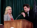 Ben and Leslie at the Mic