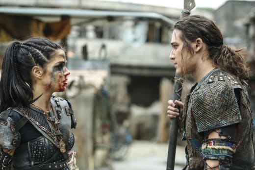 Octavia and Ilian — The 100 Season 4 Episode 10