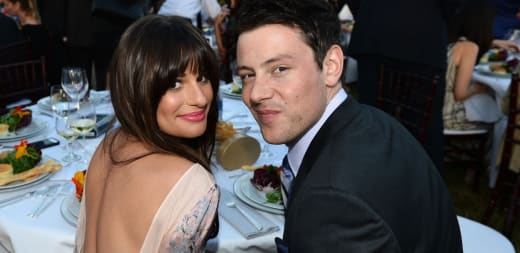 Actors Lea Michele and Cory Monteith inside the 11th Annual Chrysalis Butterfly Ball Actors Lea Michele and Cory Monteith inside the 11th Annual Chrysalis Butterfly Ball 