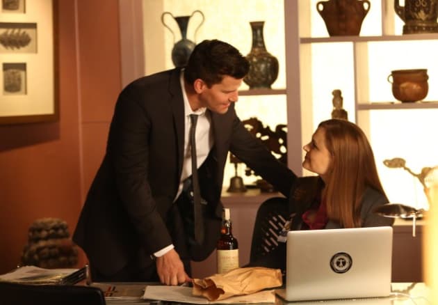 Booth and Brennan Look Concerned