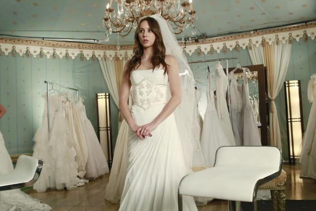 Spencer in her Fateful Gown