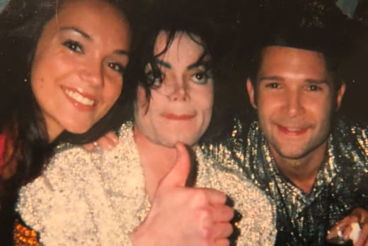 Corey Feldman and Michael Jackson and group