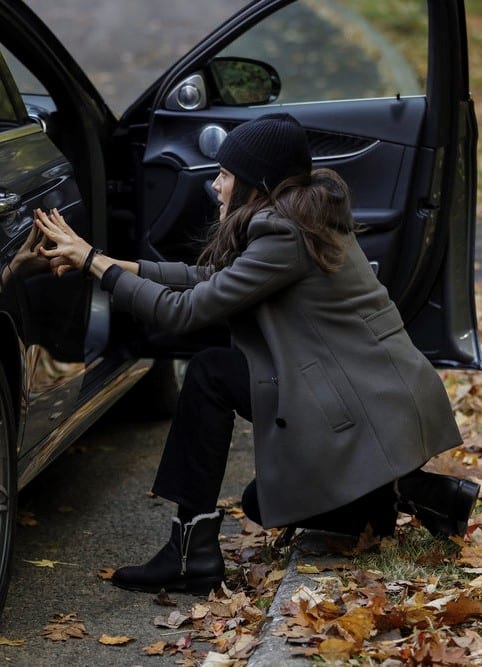 Hiding Behind Car - The Blacklist Season 8 Episode 2