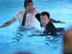 Casey and Chuck Swim