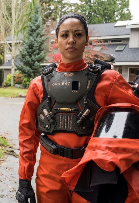 Finola Suited Up - Debris Season 1 Episode 2