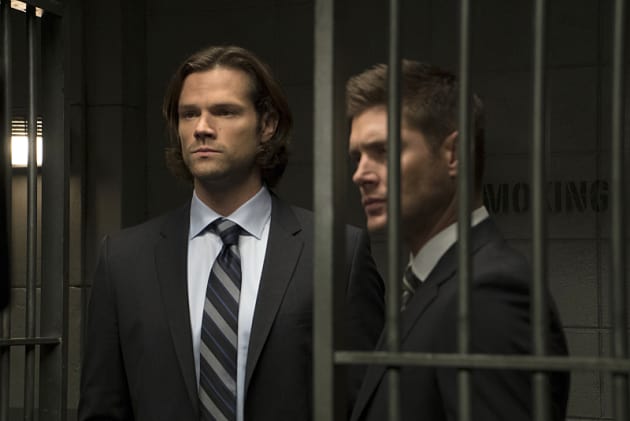 Sam and Dean behind bars - Supernatural Season 11 Episode 6