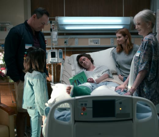 Kyle's family at the hospital - Sweet Magnolias Season 2 Episode 1