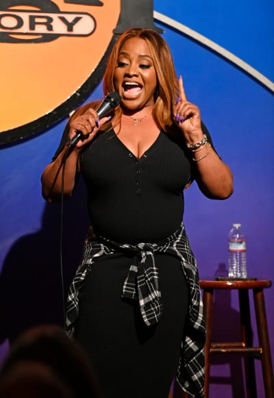 Sherri Shepherd performs at the comedy benefit 