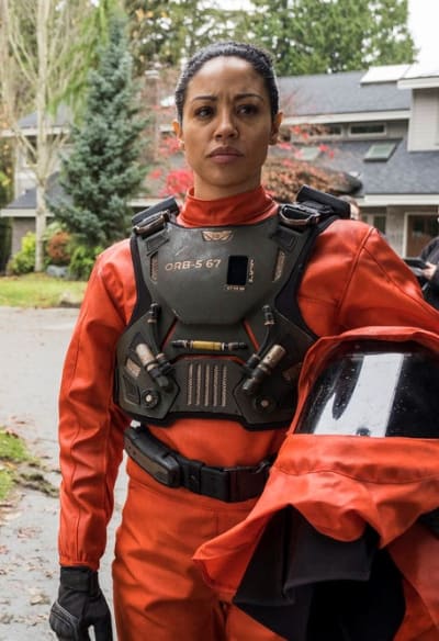 Finola Suited Up - Debris Season 1 Episode 2