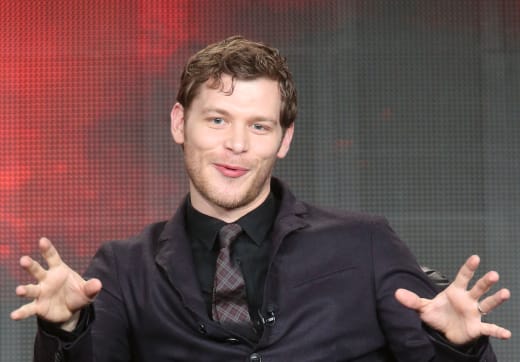 Joseph Morgan speaks onstage during the 'The Vampire Diaries' and 'The Originals' panel 