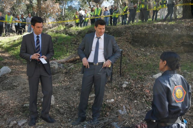 Aubrey and Booth Get Information from Cam - Bones Season 10 Episode 17