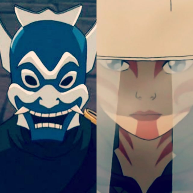 Zuko/The Blue Spirit and Katara/The Painted Lady (Avatar: The Last Airbender)