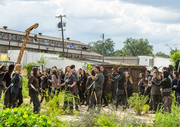 Rick and company are surroudned - The Walking Dead Season 7 Episode 10