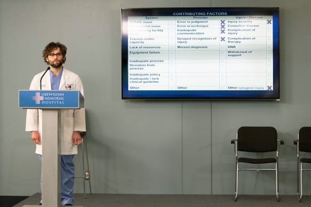 Reviewing Errors - Grey's Anatomy Season 18 Episode 10