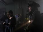 Severide and Lindsay examine the scene - Chicago Fire Season 3 Episode 7