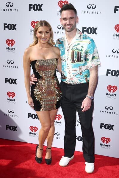  Lindsay Hubbard and Carl Radke attend the 2023 iHeartRadio Music Awards at Dolby Theatre