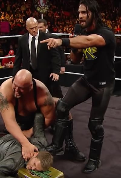 Seth Rollins forces John Cena's Hand - WWE Smackdown