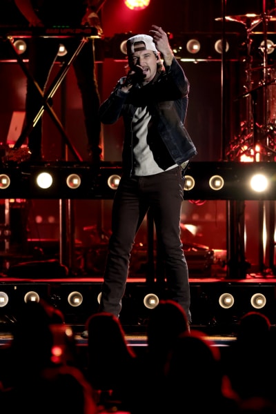 Morgan Wallen performs onstage at The 56th Annual CMA Awards at Bridgestone Arena 