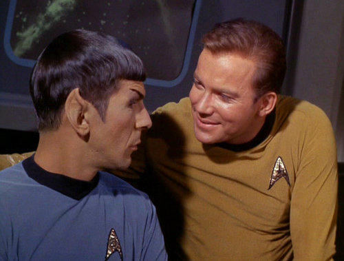 Captain kirk and mr spock star trek