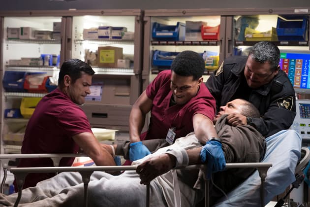 Holding Down a Patient - The Night Shift Season 4 Episode 1