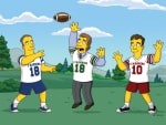 Cooper, Eli and Peyton Manning on Simpsons